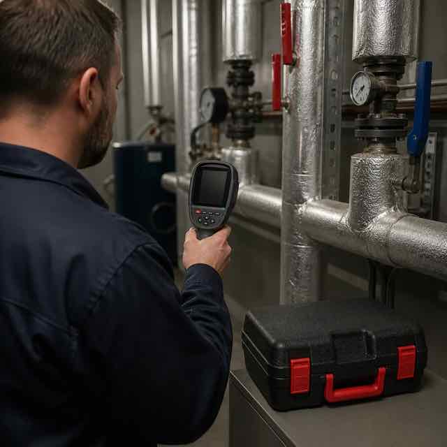 Thermal Imaging Camera in use